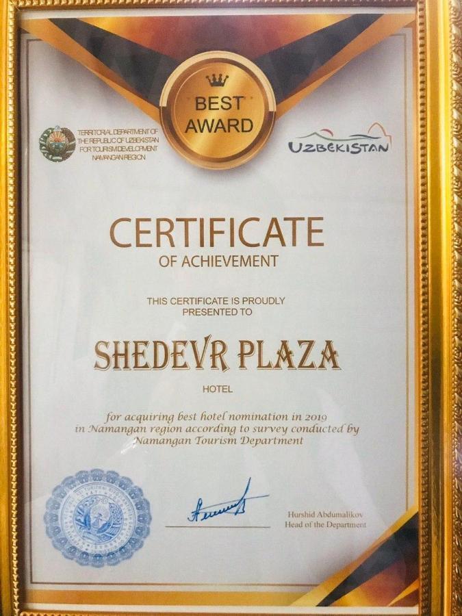 Shedevr Plaza Hotel Namangan Exterior photo